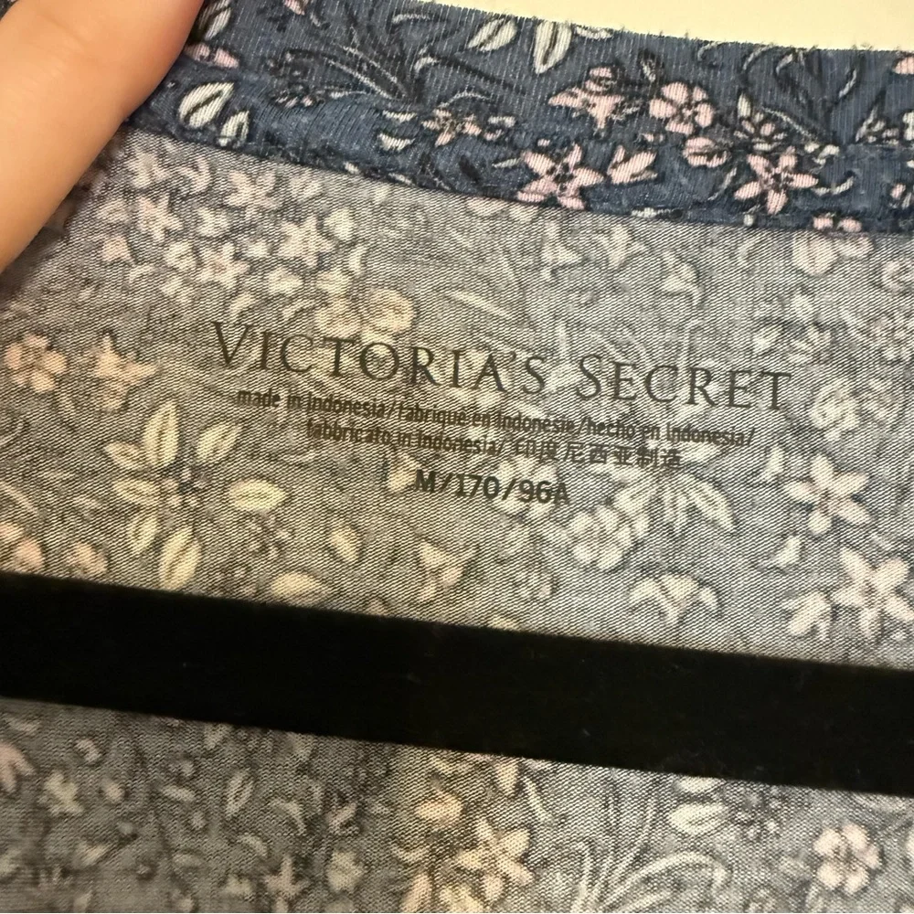 Victoria's Secret | Blue Floral Pajama Dress Night Gown